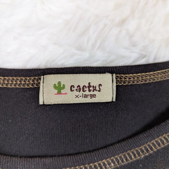 Y2K Vintage Bling Coquette Whimsygoth Tee T-Shirt Brown XL - Picture 5 of 9